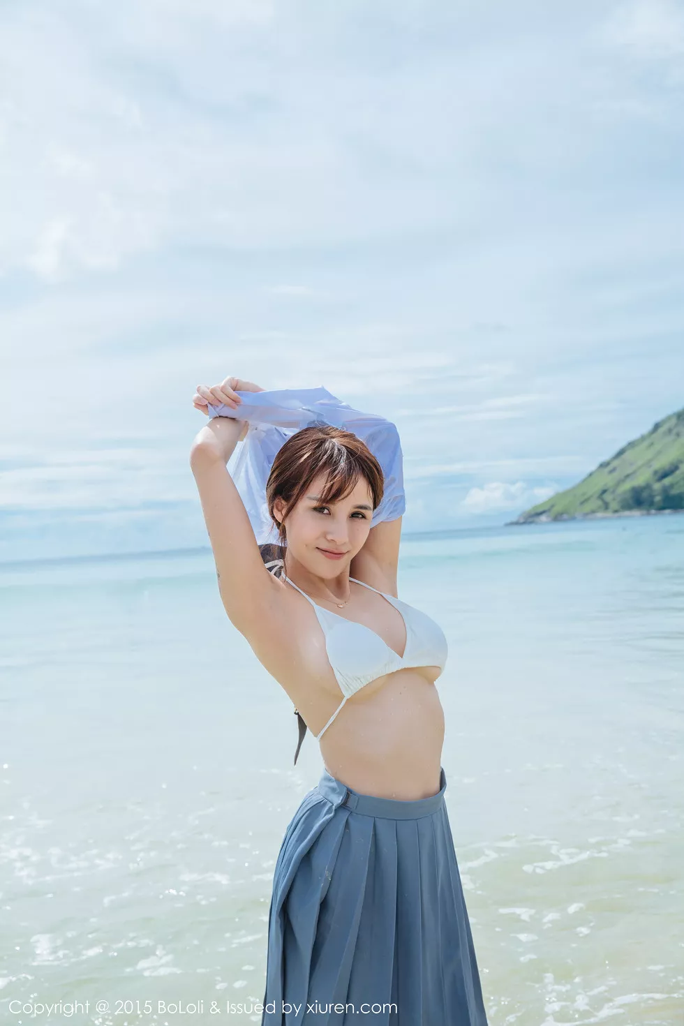 Xgyw.Org_[BoLoli波萝社]Vol.077_嫩模夏美酱普吉岛旅拍海边学生制服湿身诱惑写真46P