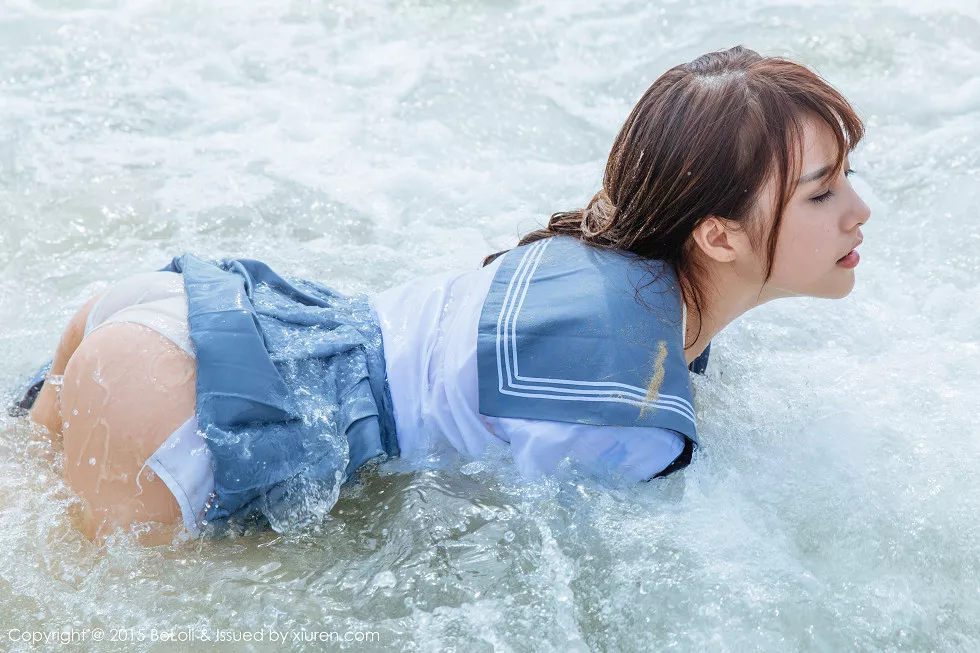 Xgyw.Org_[BoLoli波萝社]Vol.077_嫩模夏美酱普吉岛旅拍海边学生制服湿身诱惑写真46P
