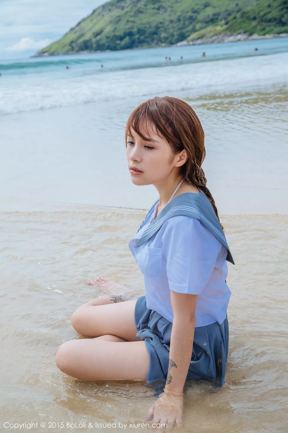 Xgyw.Org_[BoLoli波萝社]Vol.077_嫩模夏美酱普吉岛旅拍海边学生制服湿身诱惑写真46P