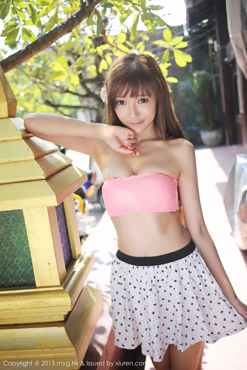 Xgyw.Org_[MyGirl美媛馆]Vol.098_嫩模王馨瑶yanni清迈旅拍粉红内衣秀美胸性感美腿写真73P