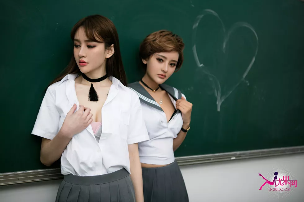 Xgyw.Org_[Ugirls尤果网]U162_嫩模Cheryl青树VS李思宁SiByl性感姐妹花学生装迷人写真60P