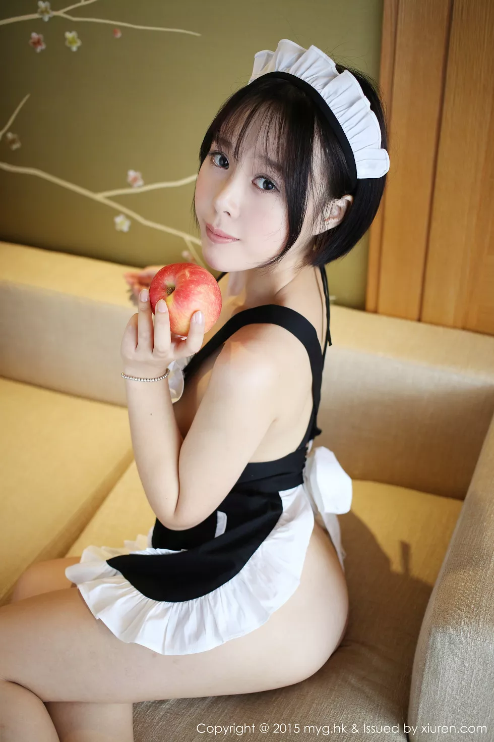 Xgyw.Org_[MyGirl美媛馆]Vol.157_嫩模Evelyn艾莉性感黑色女仆装侧露豪乳撩人诱惑写真44P