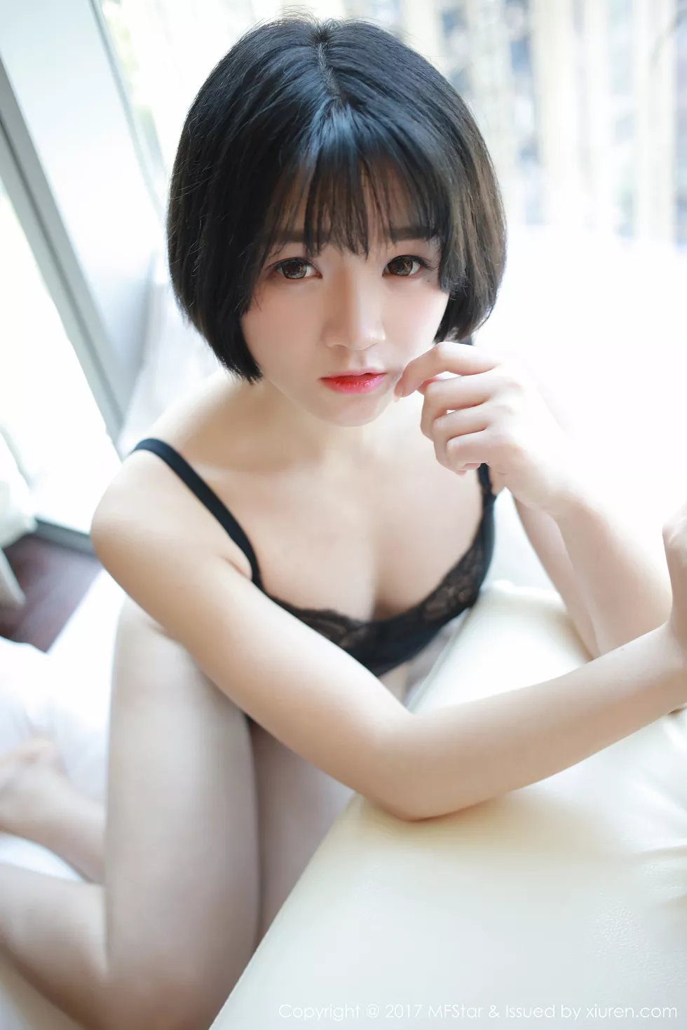 Xgyw.Org_[MFStar模范学院]Vol.110_嫩模悦爷妖精黑色蕾丝情趣内衣透视秀美乳诱惑写真52P