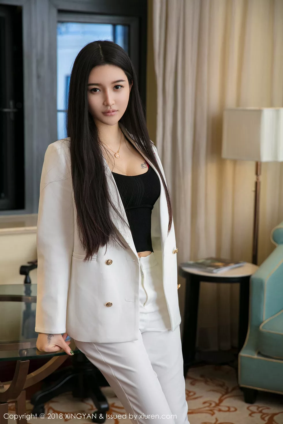 Xgyw.Org_[XINGYAN星颜社]VOL.034_嫩模李柯颖职场美女性感套装+白衬衣配黑色内衣诱惑写真49P