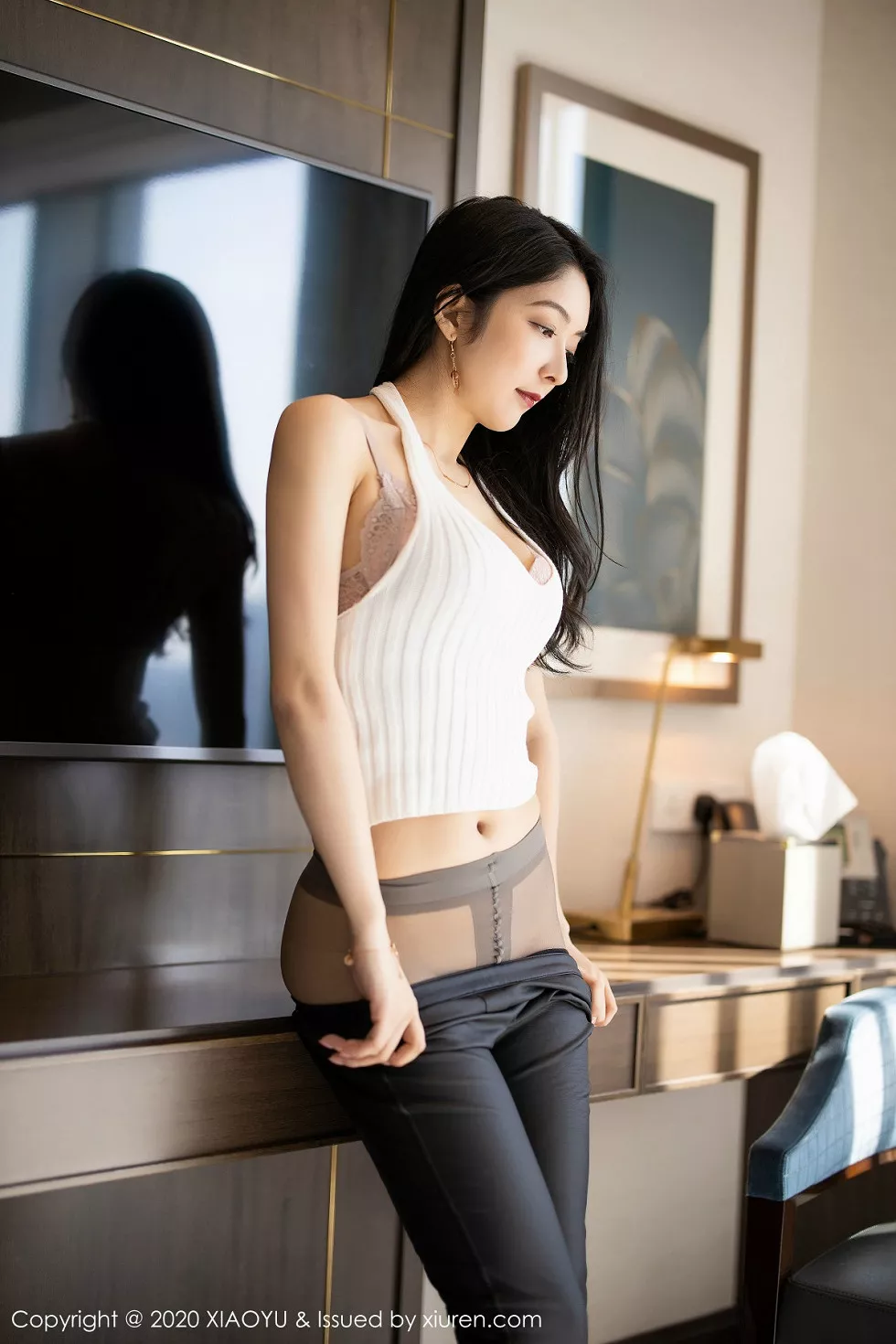 Xgyw.Org_[XiaoYu画语界]Vol.229_女神Angela小热巴心愿旅拍私房蕾丝内衣配无内黑丝诱惑写真113P