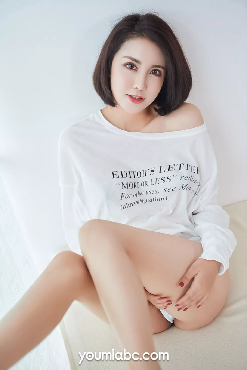 Xgyw.Org_[YouMi尤蜜]Vol.237_嫩模乔雪私房真空白T+黑色内衣半脱露火辣身材极致诱惑写真46P
