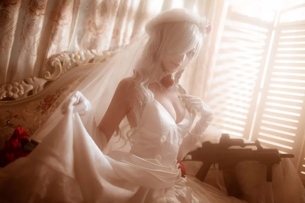 Xgyw.Org_[Cosplay精选]小姐姐南宫G36C系列性感白色吊裙配蕾丝袜完美诱惑写真18P