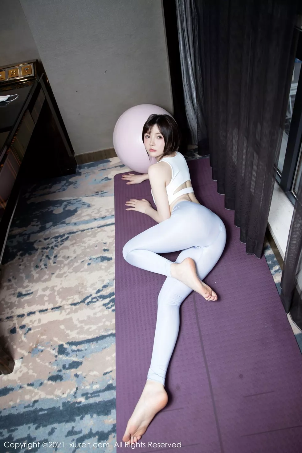 Xgyw.Org_XiuRen第3087期_女神糯美子Mini健身房紧身运动内衣秀火辣身材撩人姿势诱惑写真44P