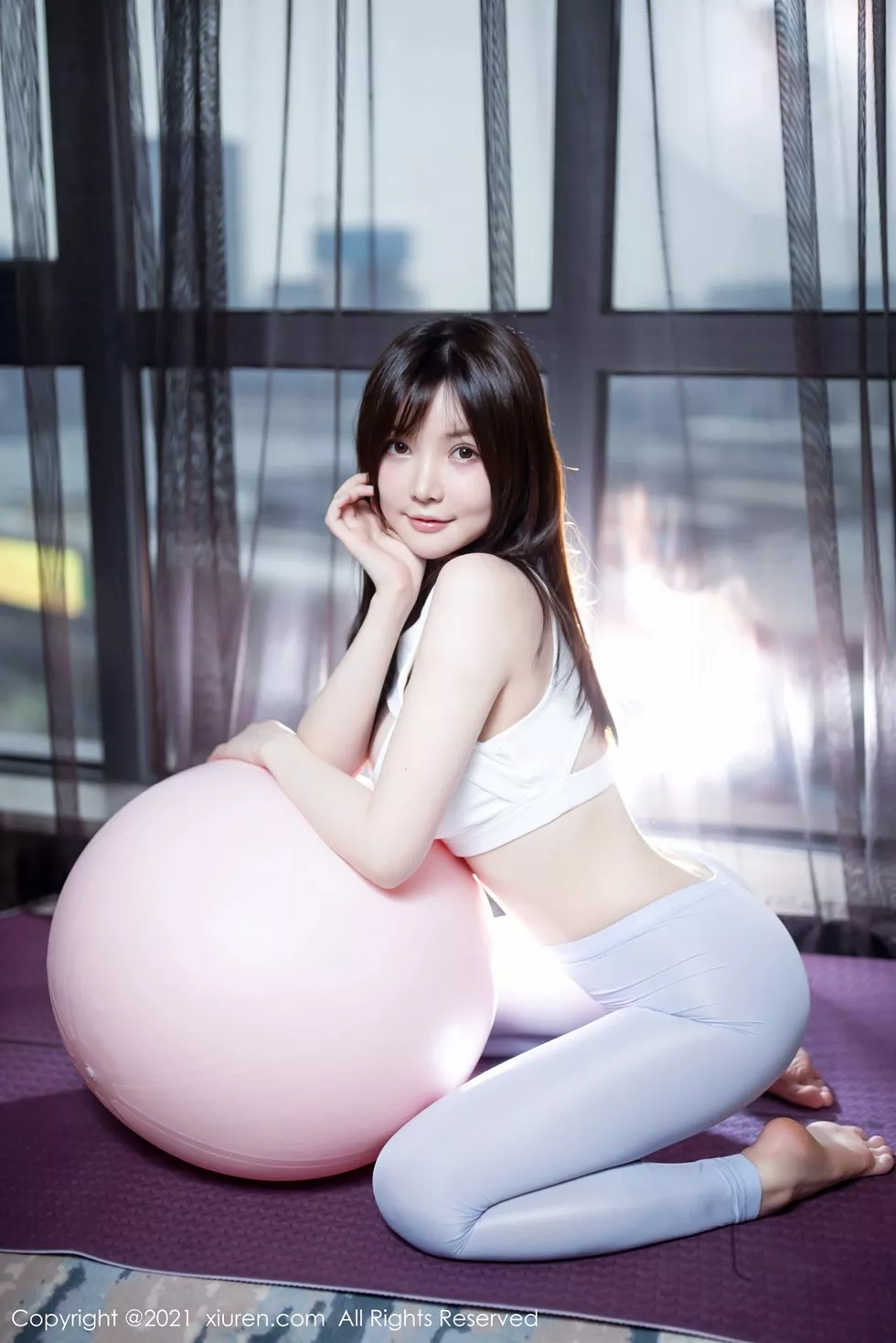 Xgyw.Org_XiuRen第3087期_女神糯美子Mini健身房紧身运动内衣秀火辣身材撩人姿势诱惑写真44P