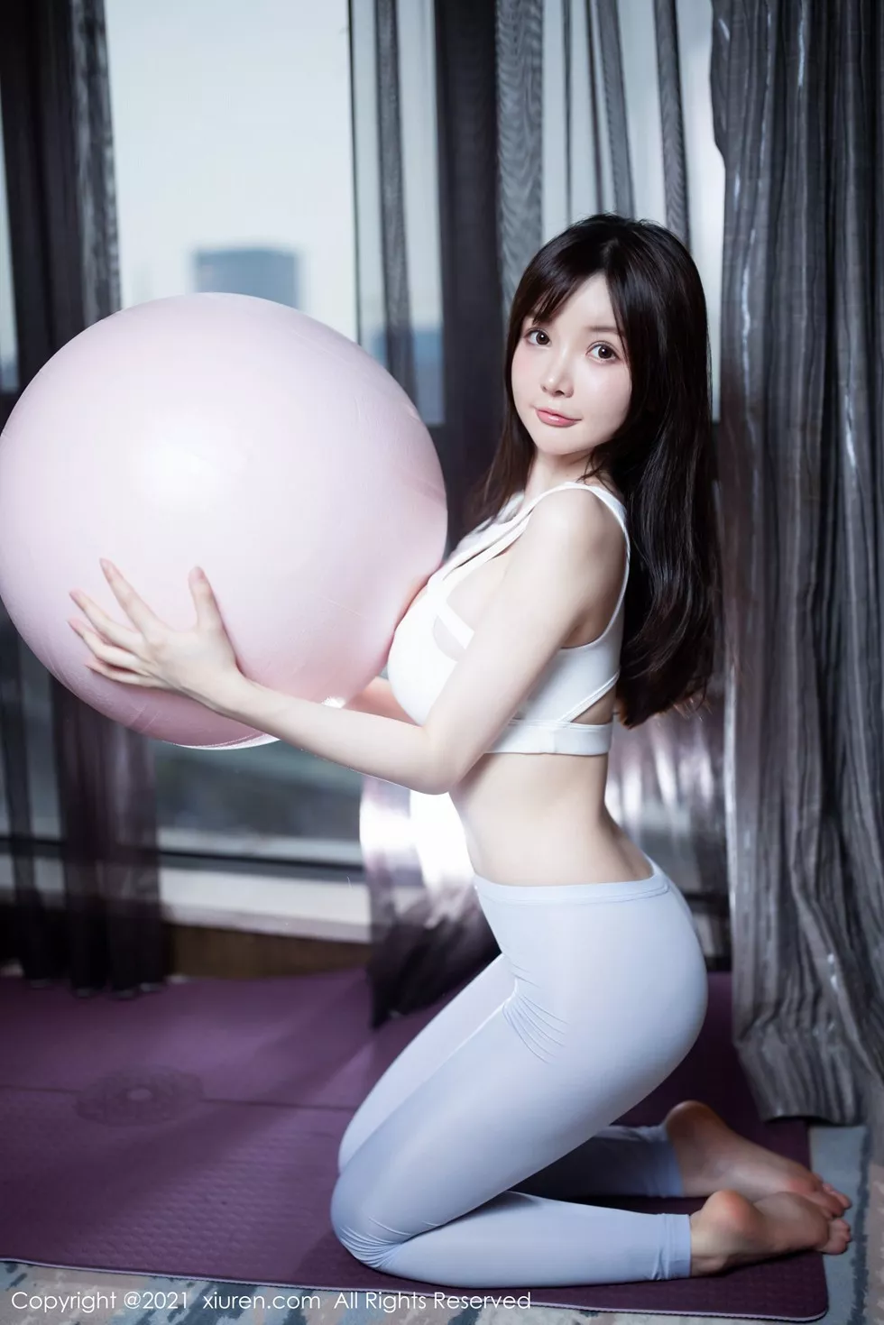 Xgyw.Org_XiuRen第3087期_女神糯美子Mini健身房紧身运动内衣秀火辣身材撩人姿势诱惑写真44P