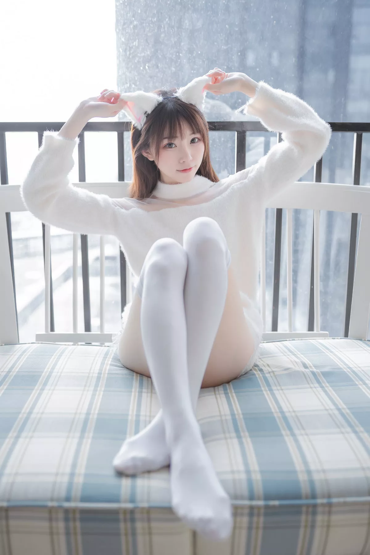Xgyw.Org_动漫博主Kitaro_绮太郎私房性感猫女郎服饰配白丝袜秀完美身材迷人诱惑写真41P