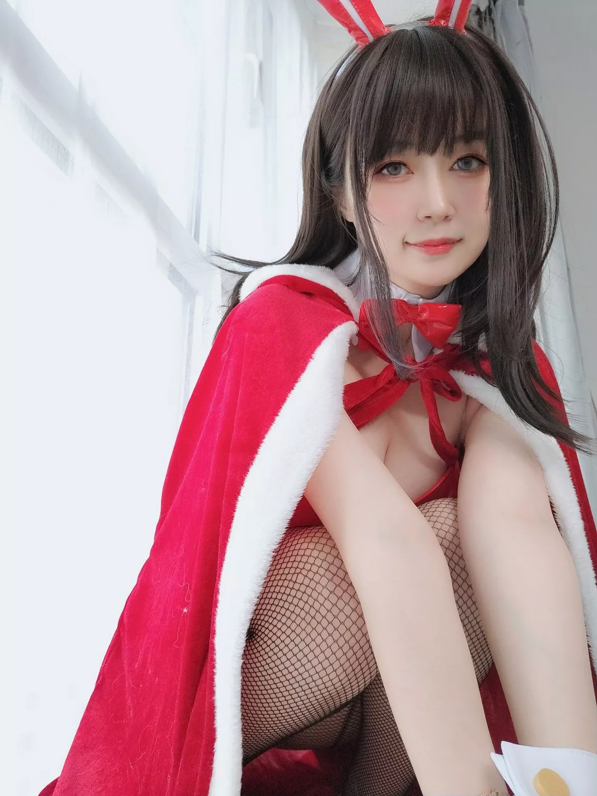 Xgyw.Org_Coser小姐姐白银81圣诞女郎主题私房黑丝网袜秀翘臀美腿迷人诱惑写真97P