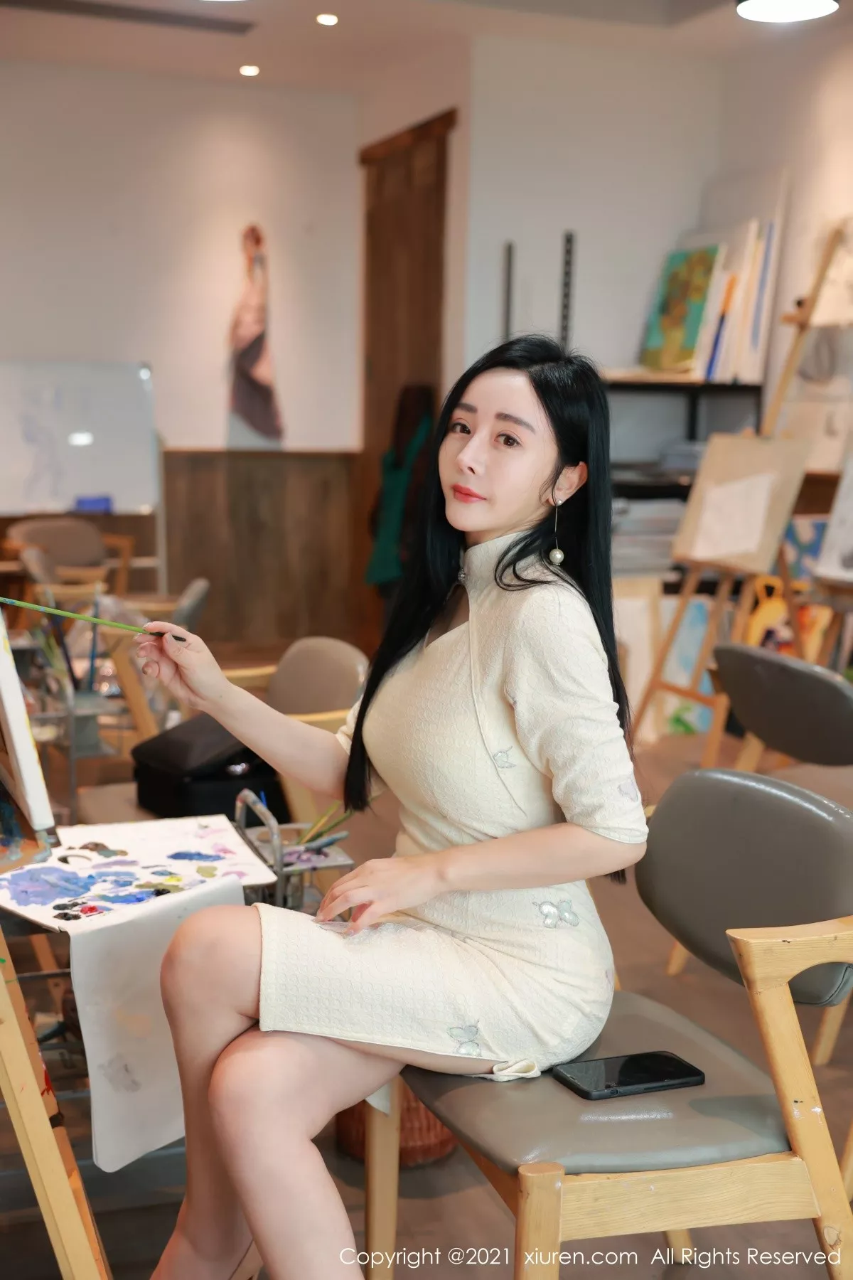 Xgyw.Org_XiuRen第3481期_女神允爾画室剧情主题私房半脱露火辣身材豪乳翘臀诱惑写真52P