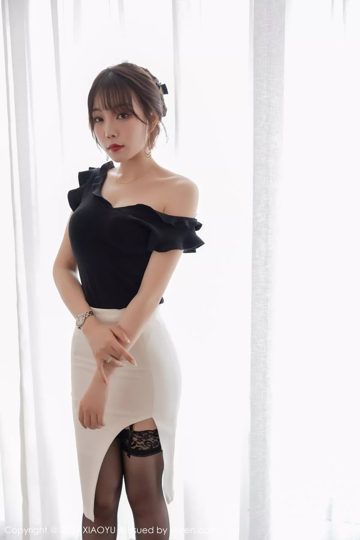 Xgyw.Org_[XiaoYu画语界]Vol.551_女神芝芝Booty私房性感内衣配黑色蕾丝吊袜秀翘臀诱惑写真68P