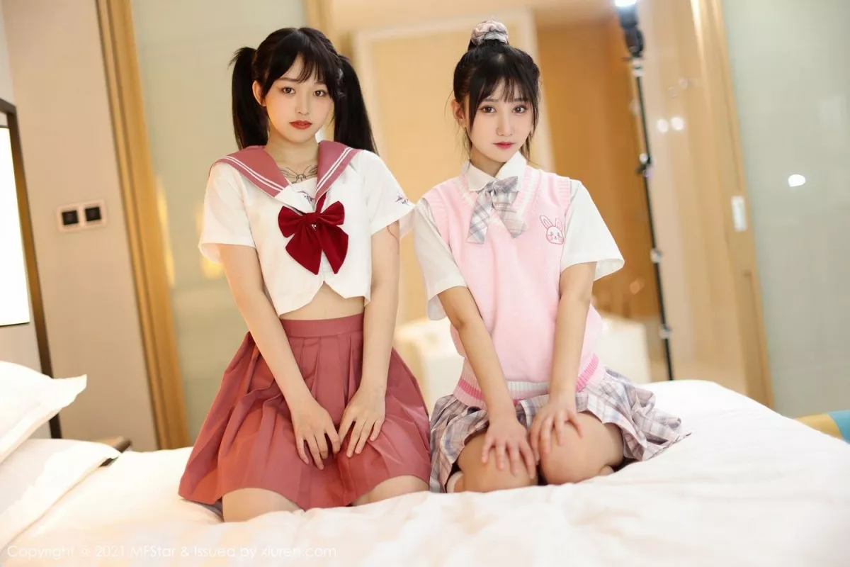 Xgyw.Org_[MFStar模范学院]Vol.507_最新模特合集私房性感姐妹花JK制服秀完美身材诱惑写真49P