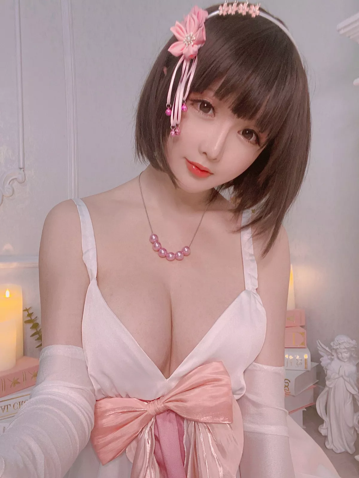 Xgyw.Org_Coser小姐姐星之迟迟特典礼服主题私房半脱露粉色内衣秀火辣身材诱惑写真100P