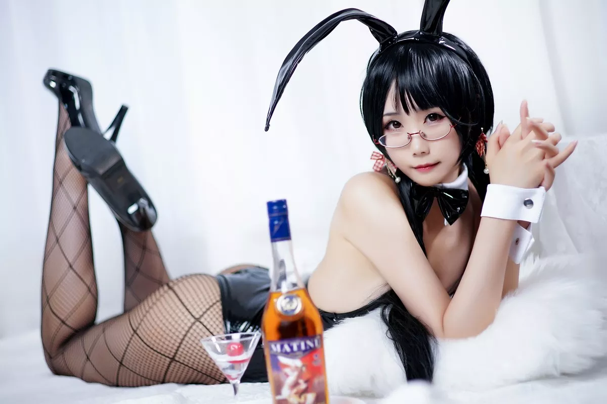 Xgyw.Org_动漫博主曉美媽Bunny Girl主题私房黑色皮质连体衣配黑丝渔网秀翘臀诱惑写真43P