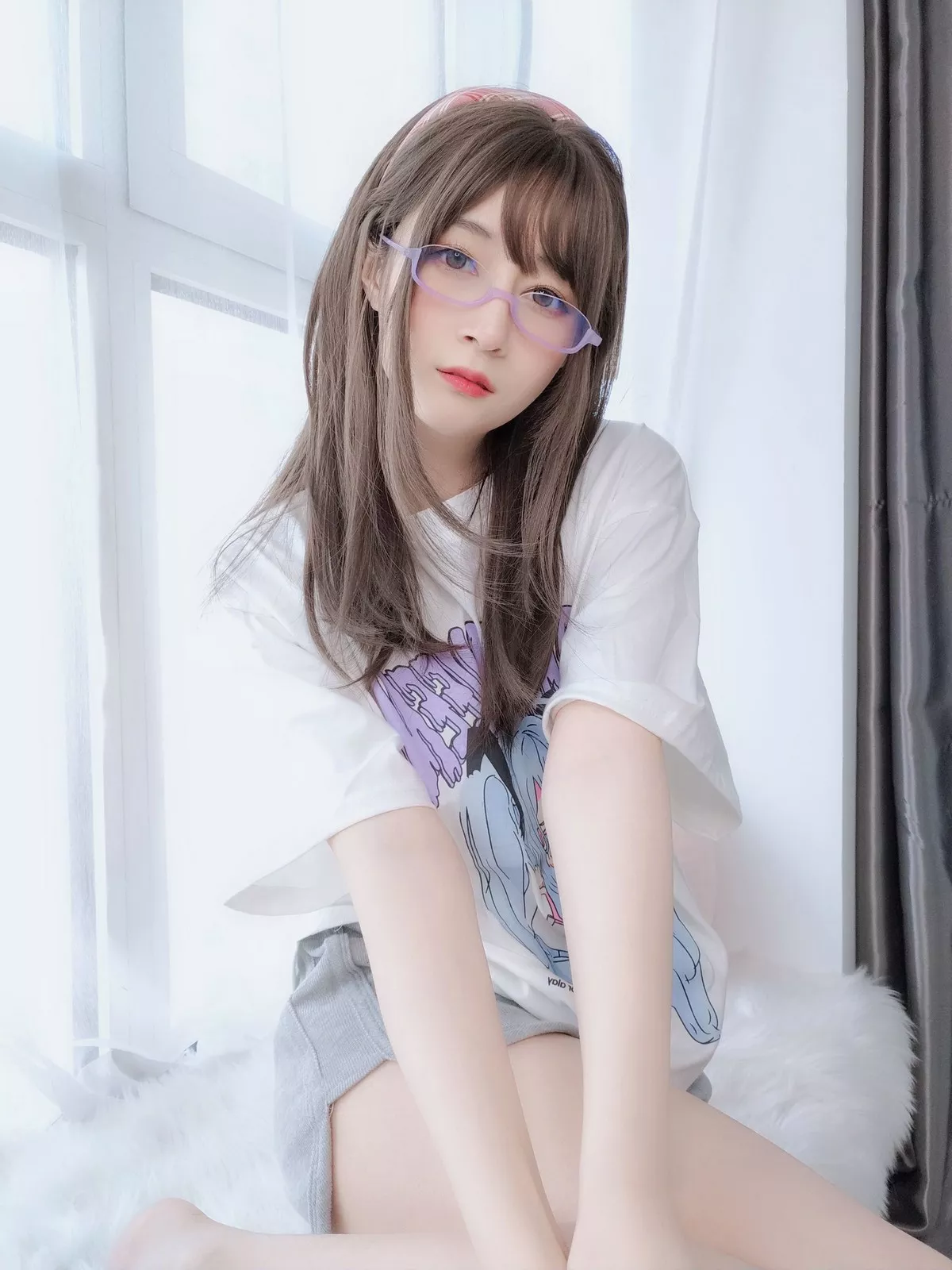 Xgyw.Org_Coser小姐姐白银宅家女友主题私房性感运动内衣半撩露豪乳遮点火辣诱惑写真41P