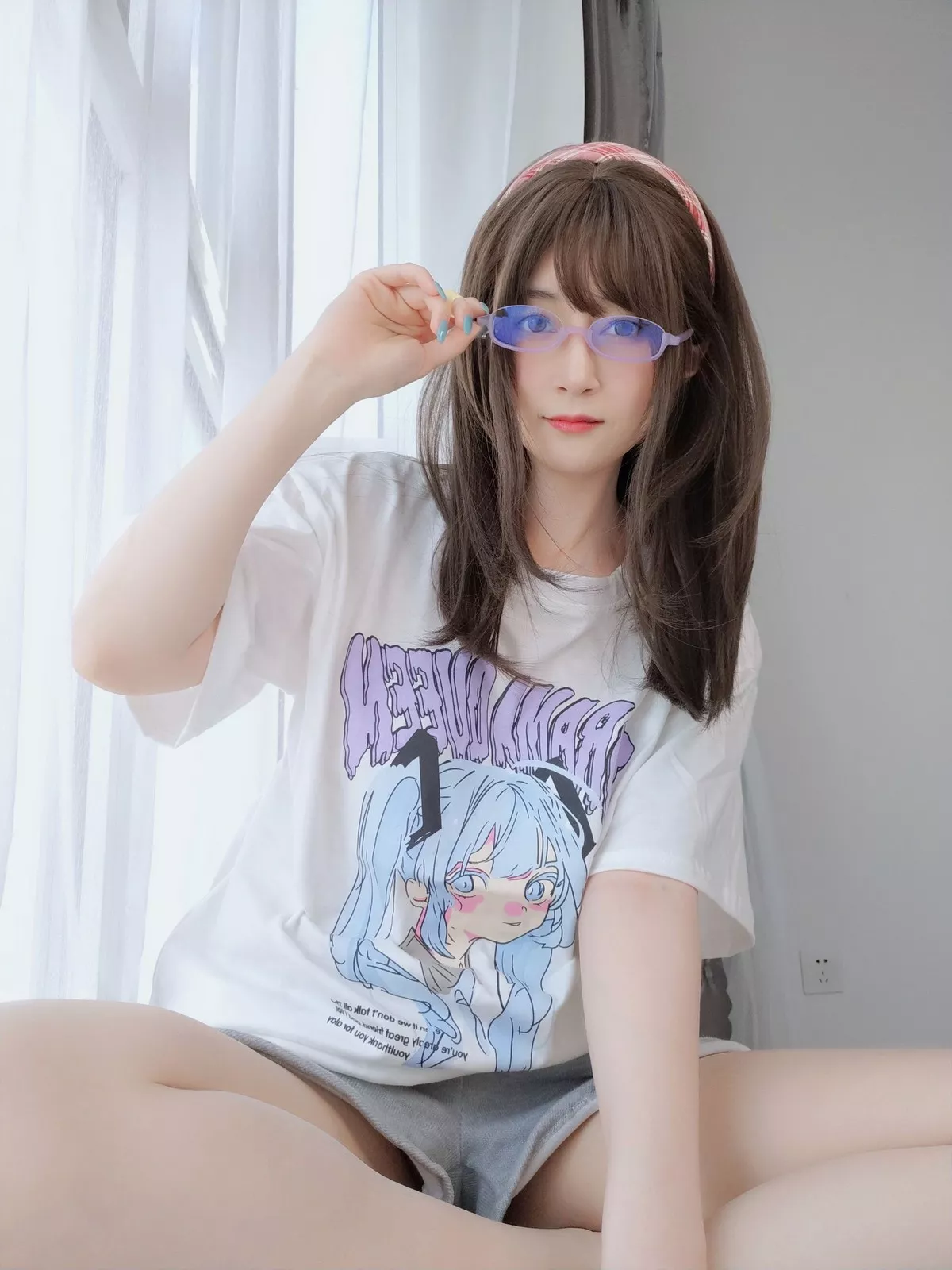 Xgyw.Org_Coser小姐姐白银宅家女友主题私房性感运动内衣半撩露豪乳遮点火辣诱惑写真41P
