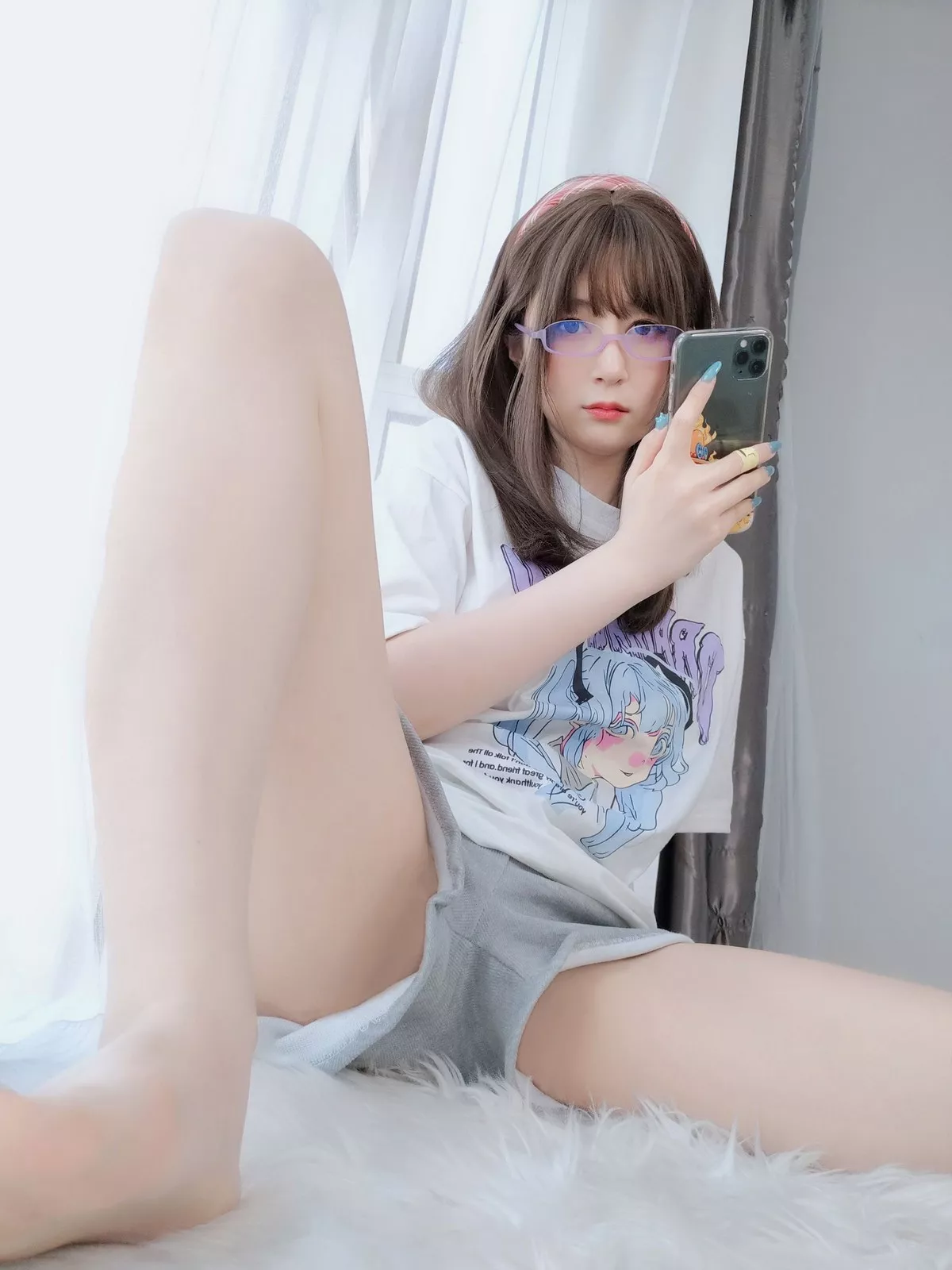 Xgyw.Org_Coser小姐姐白银宅家女友主题私房性感运动内衣半撩露豪乳遮点火辣诱惑写真41P