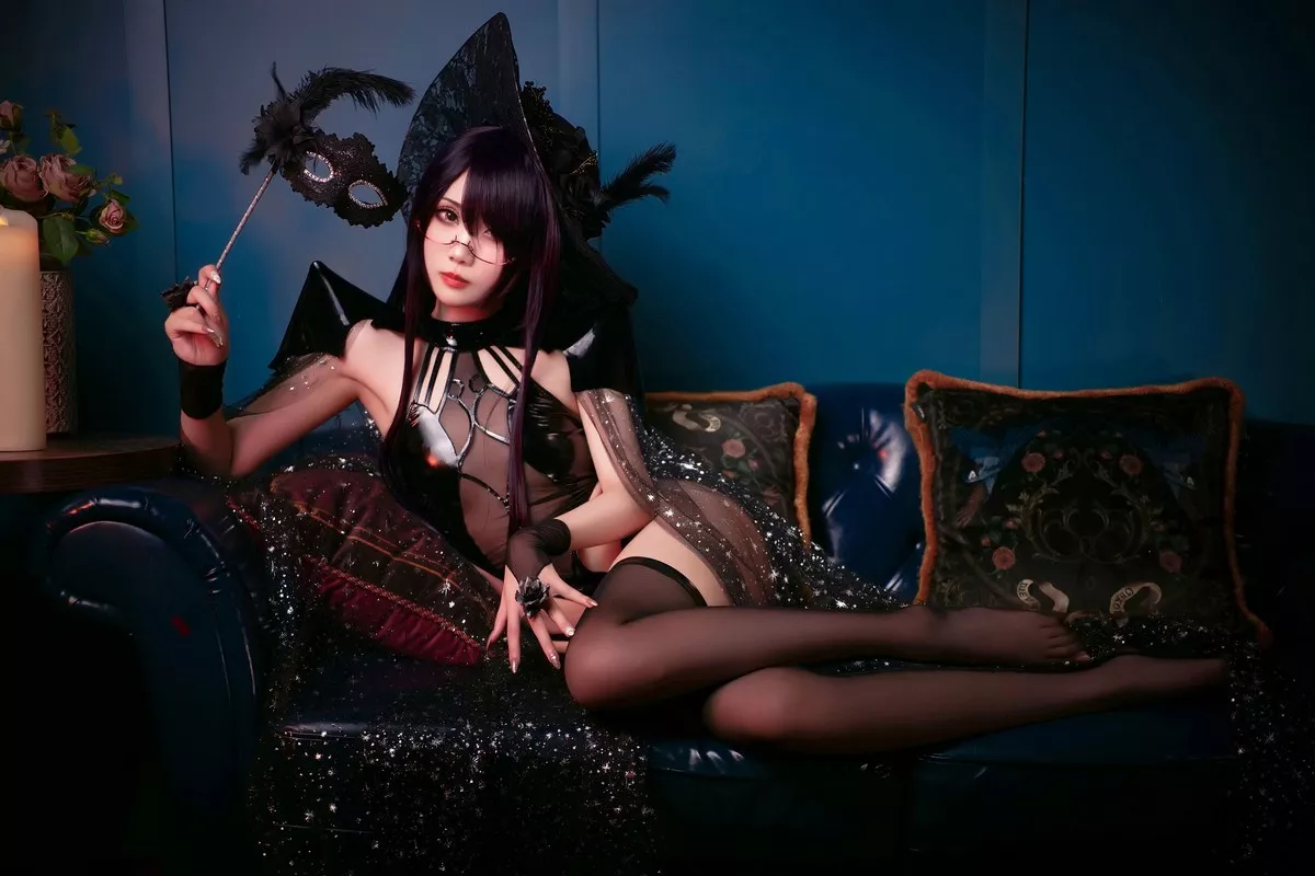 Xgyw.Org_动漫博主曉美媽&羊大真人魔女集会主题私房性感姐妹花黑色情趣服饰完美诱惑写真35P