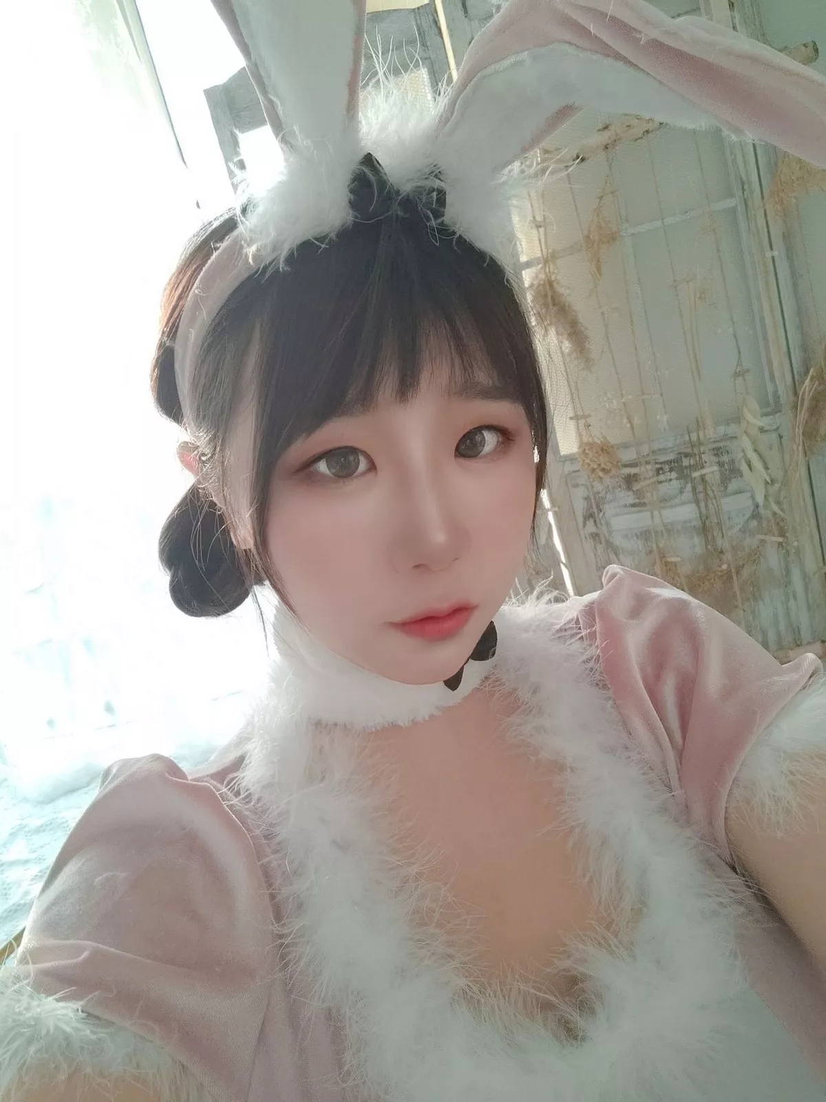 Xgyw.Org_动漫博主穆零Mu0自拍主题私房性感银色旗袍+兔女郎服饰+浴室性感内衣诱惑写真110P