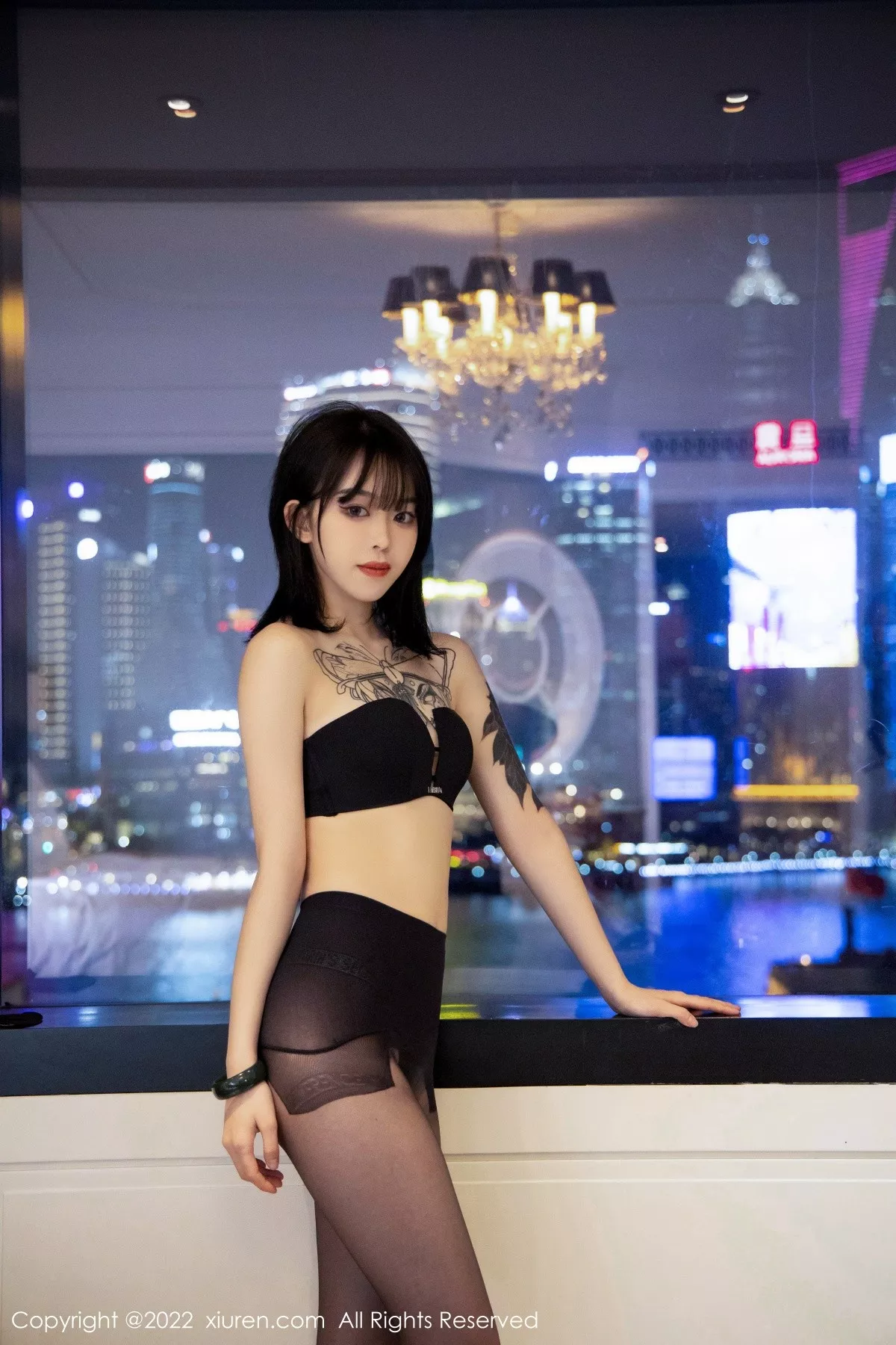Xgyw.Org_XiuRen第4754期_模特合集奶瓶＆言沫私房性感黑色内衣配黑丝裤袜撩人诱惑写真73P