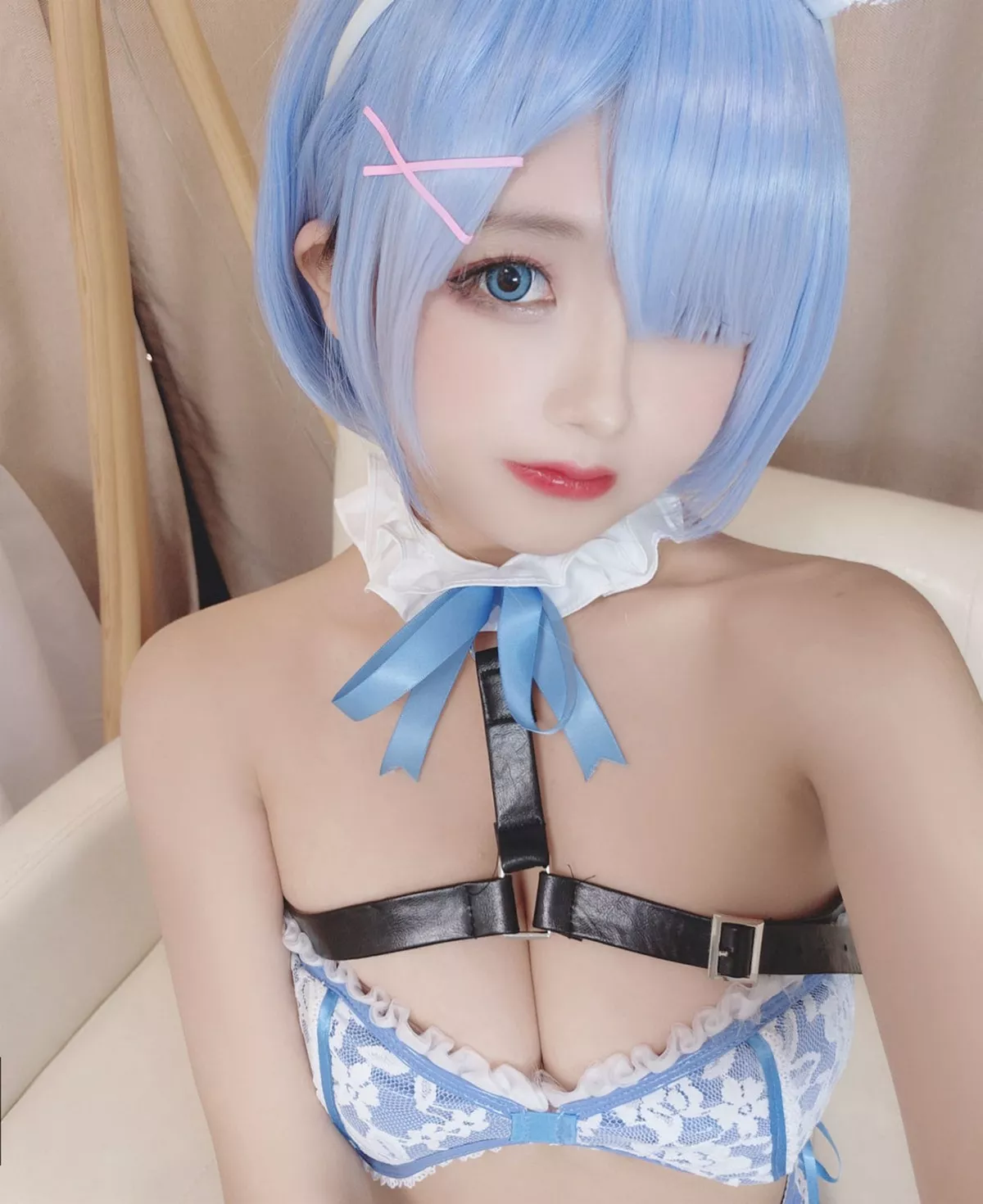 Xgyw.Org_Cosplay美女日奈娇蕾姆蓝色护士主题私房性感护士装秀豪乳翘臀撩人诱惑写真88P