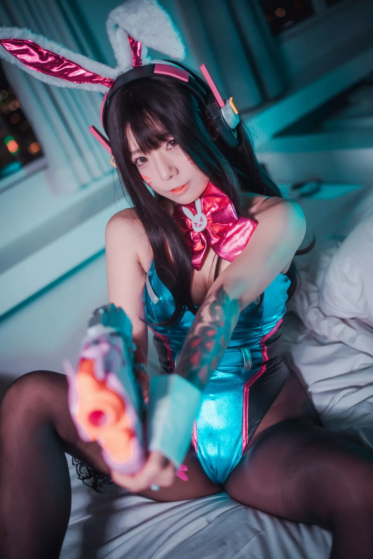 Xgyw.Org_[DJAWA]No.063_Maruemon_D.Va Bunny Hop主题性感连体衣配黑丝裤袜诱惑写真105P
