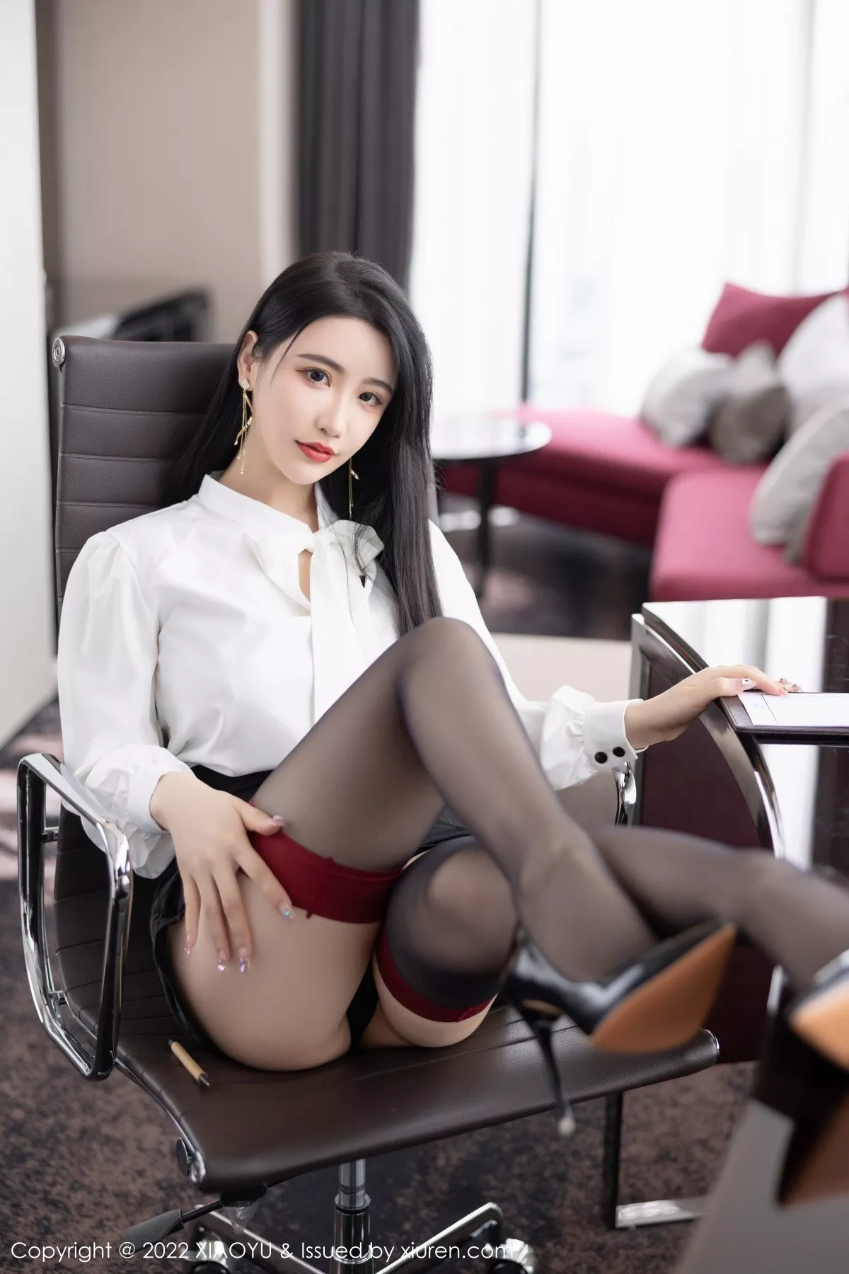 Xgyw.Org_[XiaoYu画语界]Vol.819_女神Cherry樱桃酱秘书角色装黑色轻透服饰秀完美身材诱惑写真83P