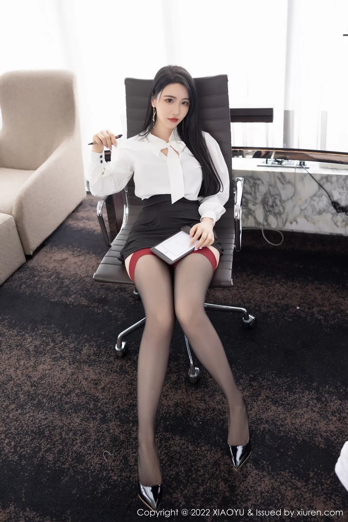 Xgyw.Org_[XiaoYu画语界]Vol.819_女神Cherry樱桃酱秘书角色装黑色轻透服饰秀完美身材诱惑写真83P