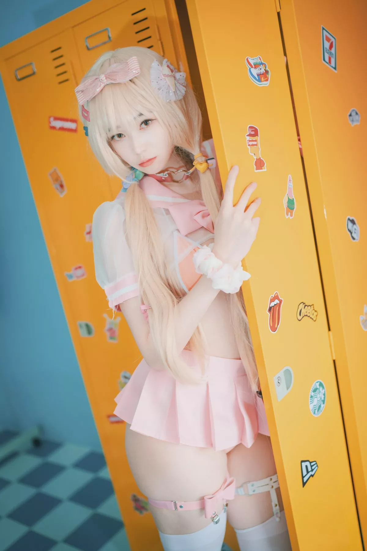 Xgyw.Org_[DJAWA]No.151_模特BamBi_Sheer Pink主题私房性感粉红色服饰露三点式内衣诱惑写真27P