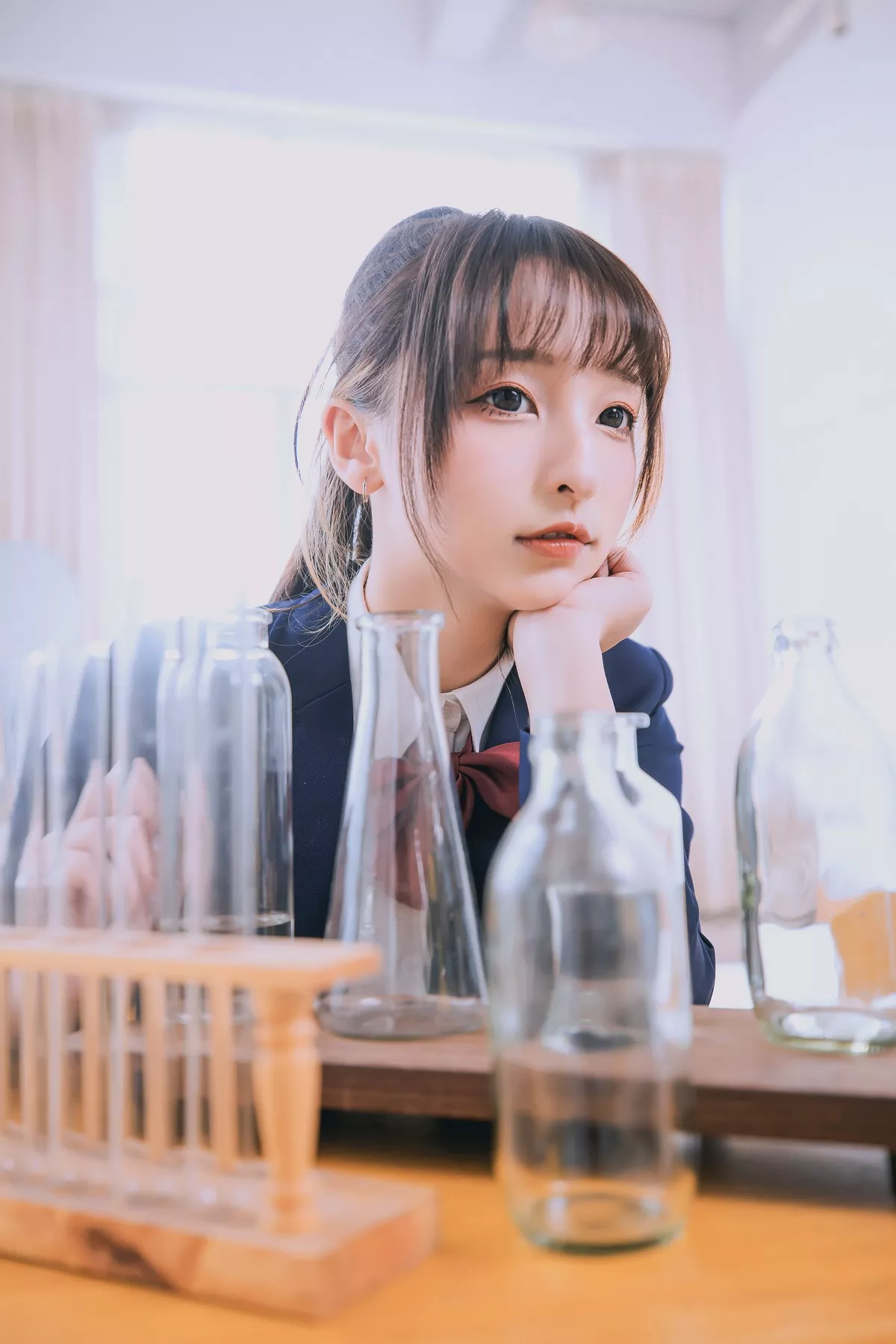 Xgyw.Org_萝莉美女神楽板真冬百合教室主题教室里师生情主题性感白T配黑丝袜诱惑写真150P