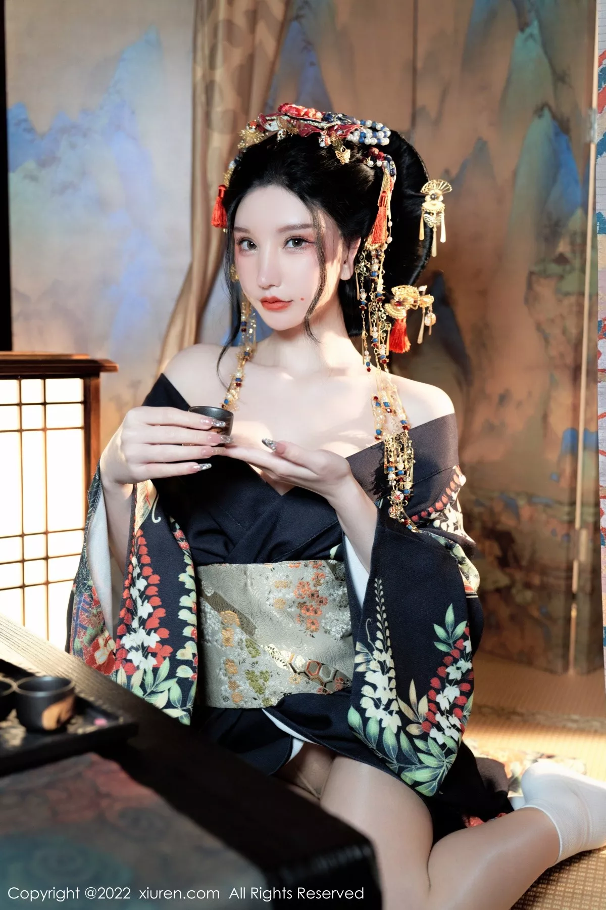 Xgyw.Org_XiuRen第5537期_女神周于希Sally宽衣解带主题日系风脱和服露翘臀美腿诱惑写真80P