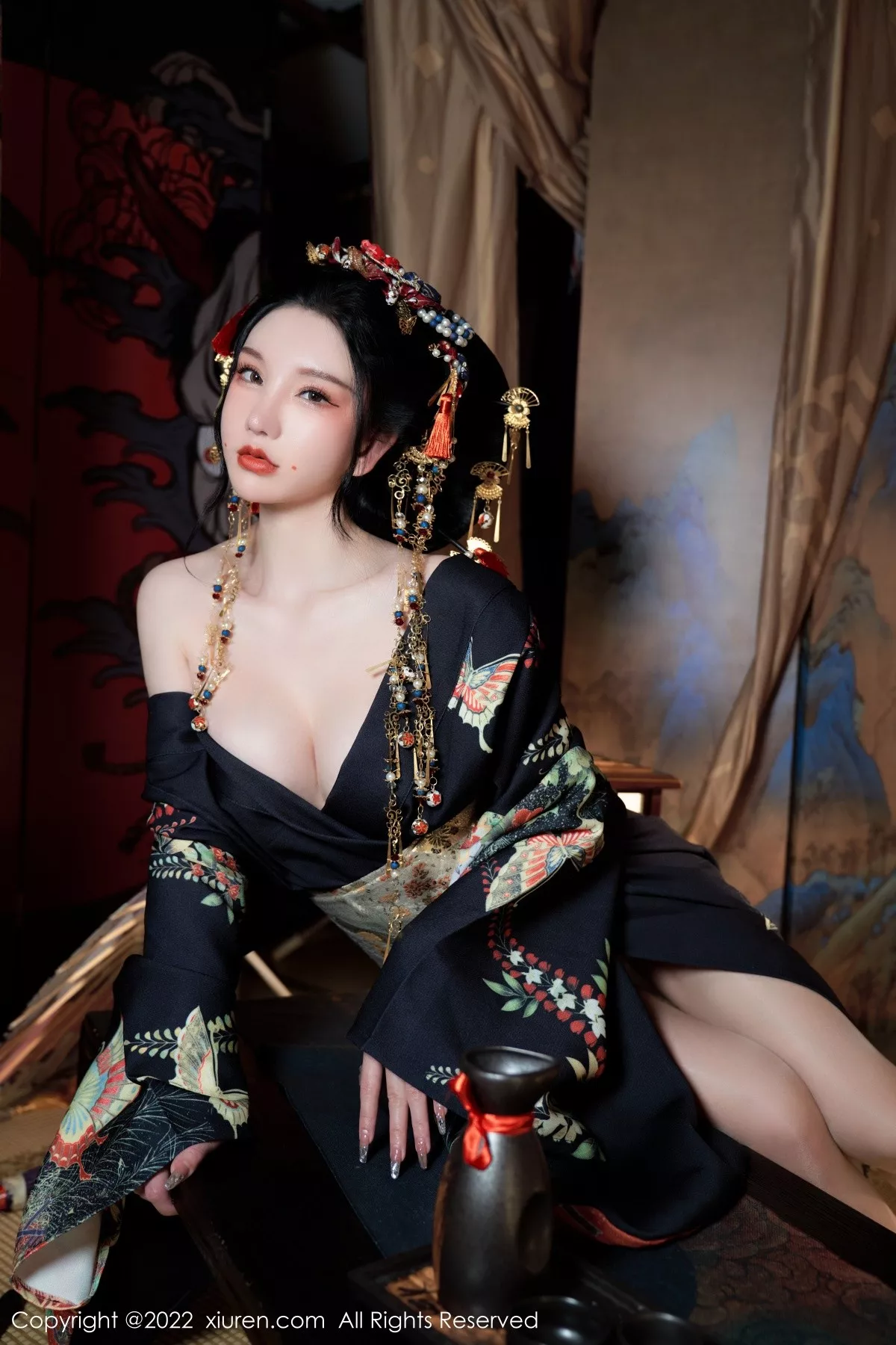 Xgyw.Org_XiuRen第5537期_女神周于希Sally宽衣解带主题日系风脱和服露翘臀美腿诱惑写真80P