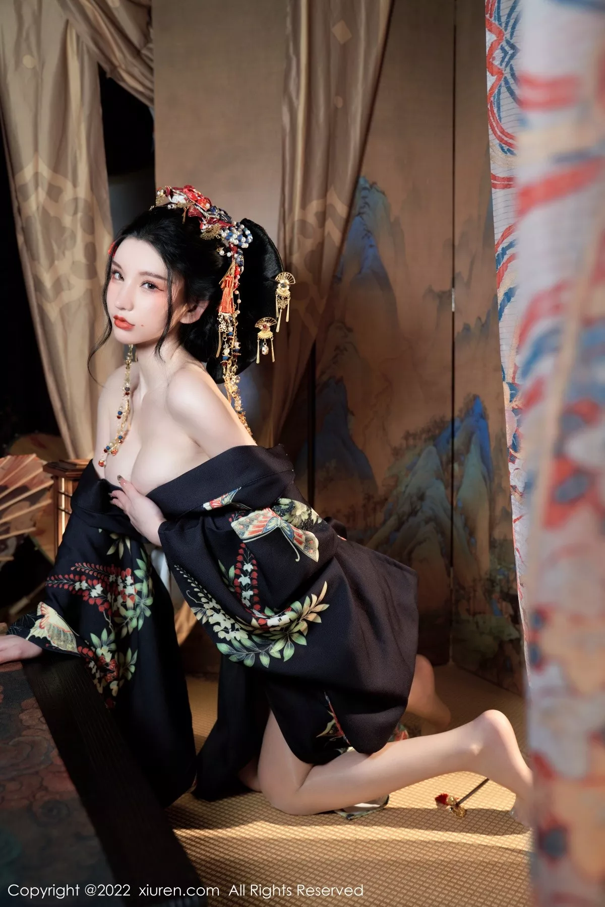 Xgyw.Org_XiuRen第5537期_女神周于希Sally宽衣解带主题日系风脱和服露翘臀美腿诱惑写真80P
