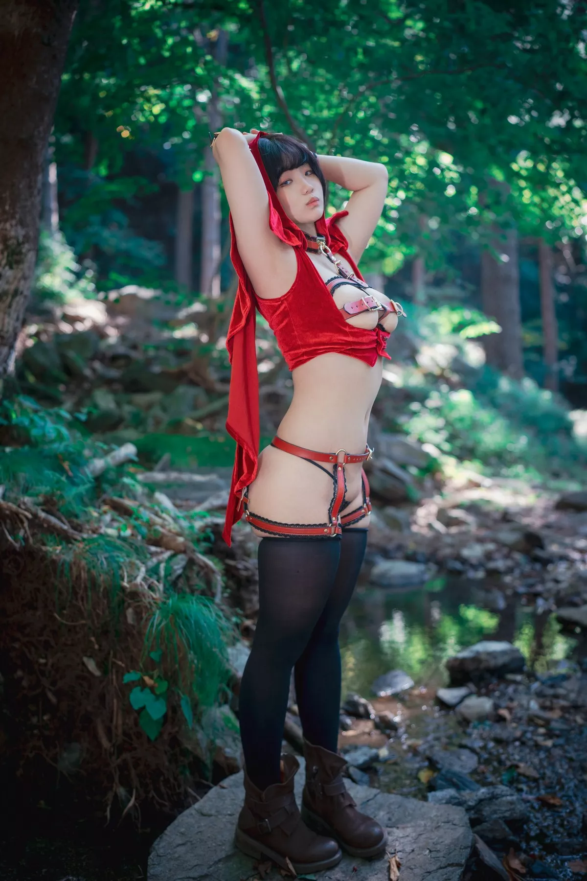 Xgyw.Org_[DJAWA]No.194_Mimmi_Naughty Red Hiring Hood主题户外红色情趣服饰惹火诱惑写真125P