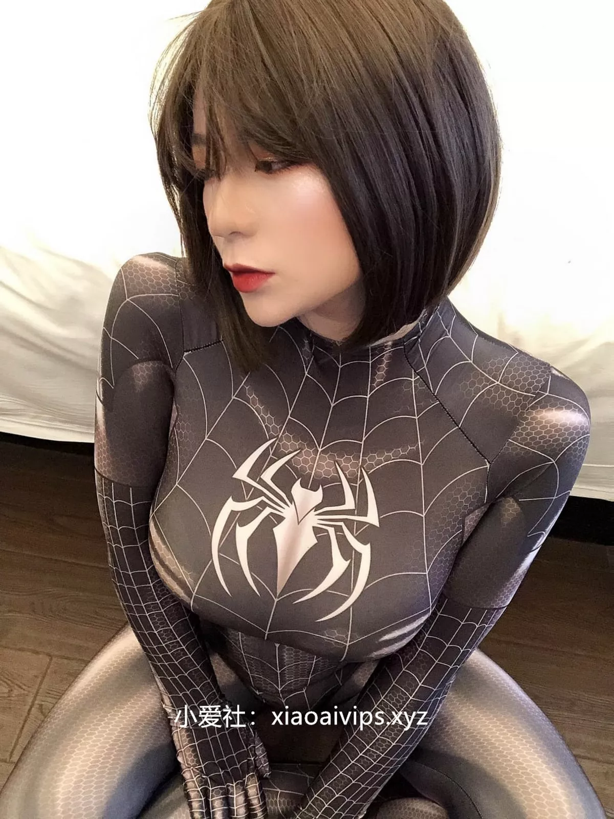 Xgyw.Org_网络美女奶兔biubiu蜘蛛侠妹妹主题性感黑色蜘蛛侠服饰紧身秀完美身材诱惑写真87P
