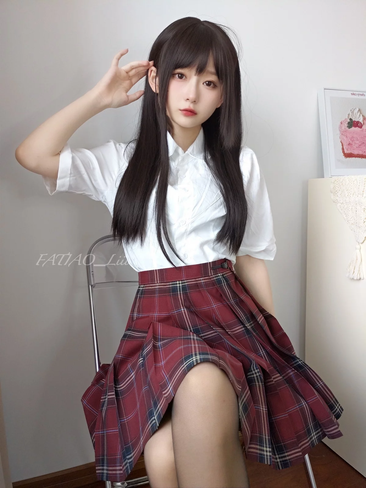 Xgyw.Org_网络美女迷之呆梨学姐黑丝诱惑主题私房脱JK制服露黑色蕾丝内衣撩人诱惑写真70P