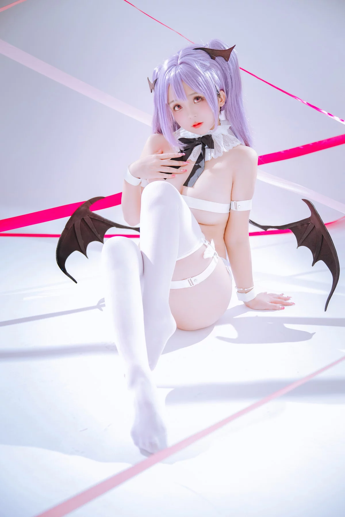 Xgyw.Org_Cosplay美女日奈娇伊芙夏娃主题恶魔装扮性感白色情趣服饰秀丰满身材诱惑写真92P
