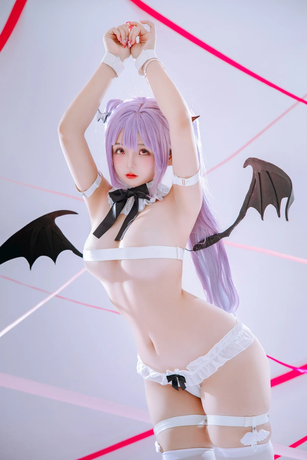 Xgyw.Org_Cosplay美女日奈娇伊芙夏娃主题恶魔装扮性感白色情趣服饰秀丰满身材诱惑写真92P
