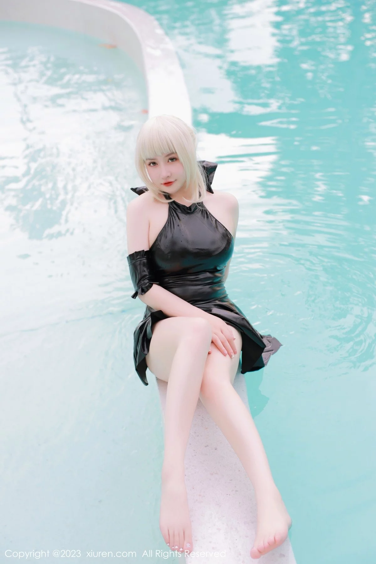 Xgyw.Org_XiuRen第6984期_模特养乐多DoDo性感黑色Cosplay装扮秀丰满身材惹火诱惑写真75P