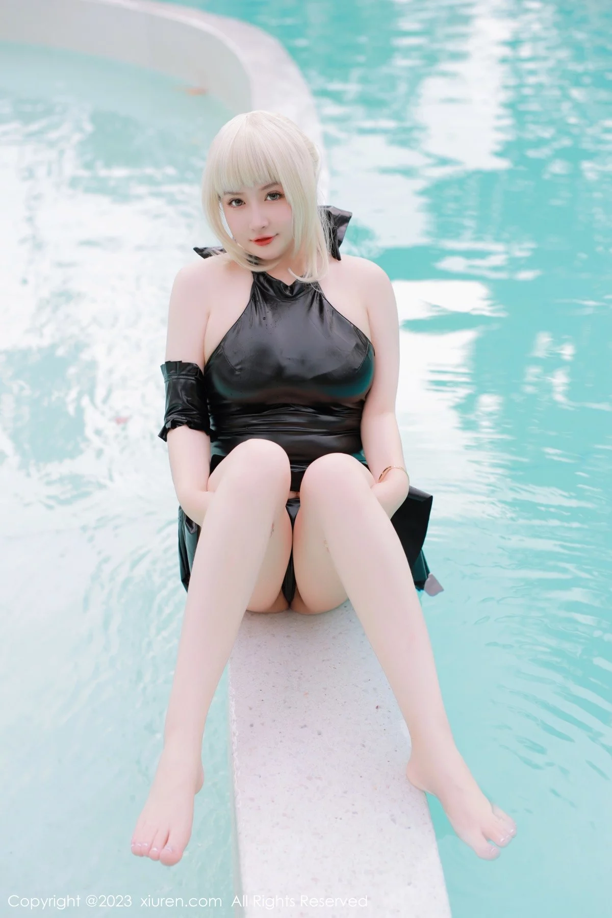 Xgyw.Org_XiuRen第6984期_模特养乐多DoDo性感黑色Cosplay装扮秀丰满身材惹火诱惑写真75P