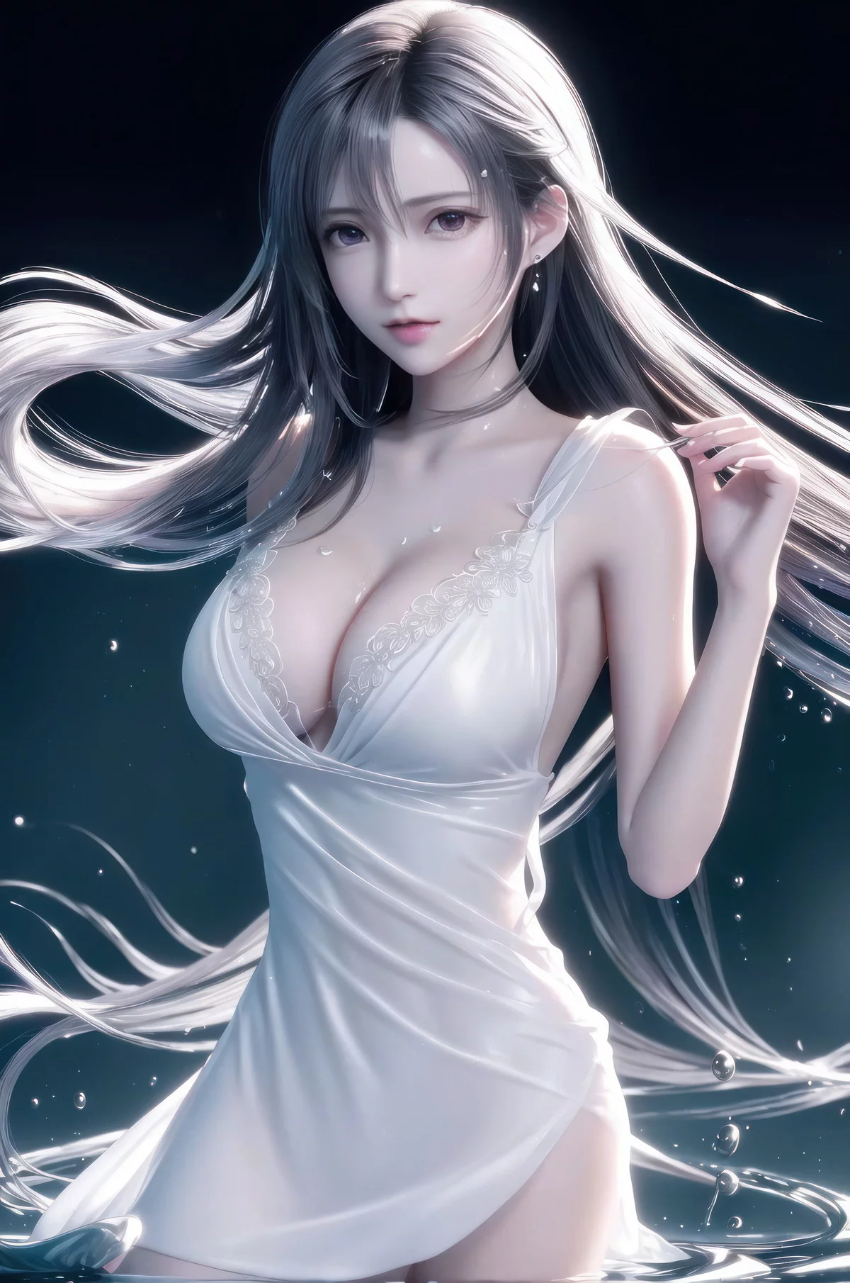 Xgyw.Org_AI美图003期Tifa主题性感长发飘逸妹子写真及下载92P