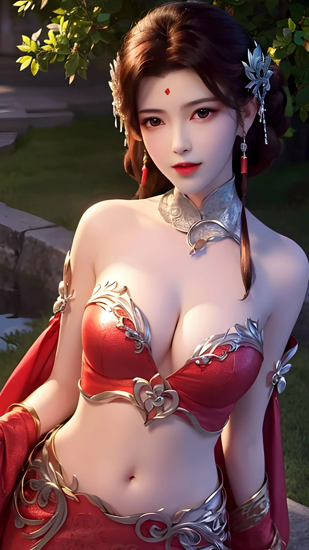 Xgyw.Org_AI美图039期火灵儿主题性感开胸连衣短裙美女完美写真及下载91P