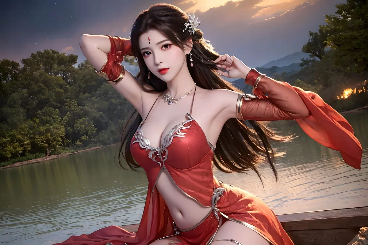 Xgyw.Org_AI美图039期火灵儿主题性感开胸连衣短裙美女完美写真及下载91P