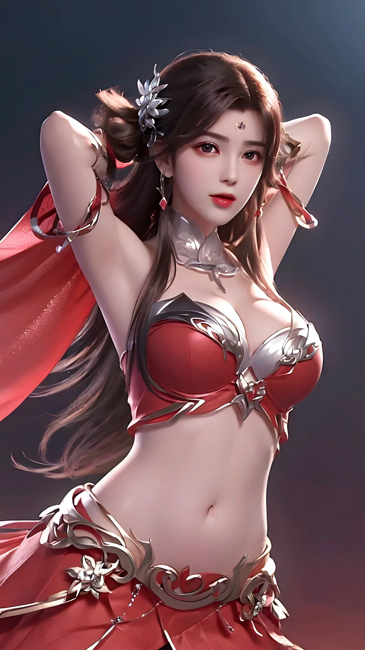 Xgyw.Org_AI美图039期火灵儿主题性感开胸连衣短裙美女完美写真及下载91P