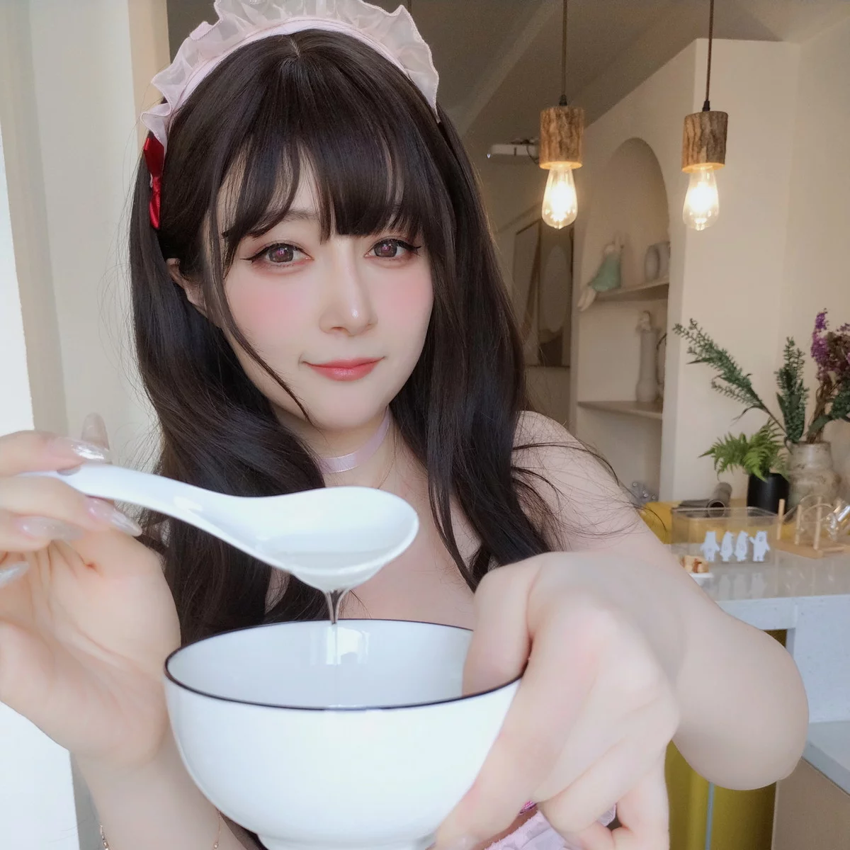 Xgyw.Org_Coser小姐姐白银81粉色围裙主题性感粉色薄透围裙服饰秀完美身材惹火诱惑写真118P