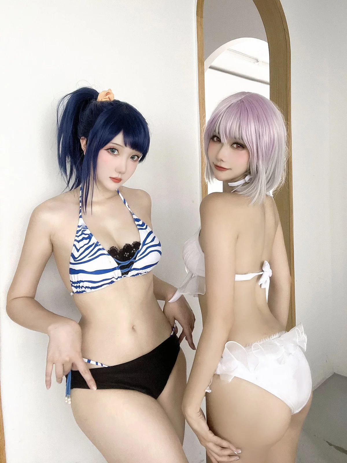 Xgyw.Org_微博妹子Momoko葵葵&瓜希酱新条茜泳装主题泳池性感比基尼秀完美身材诱惑写真85P