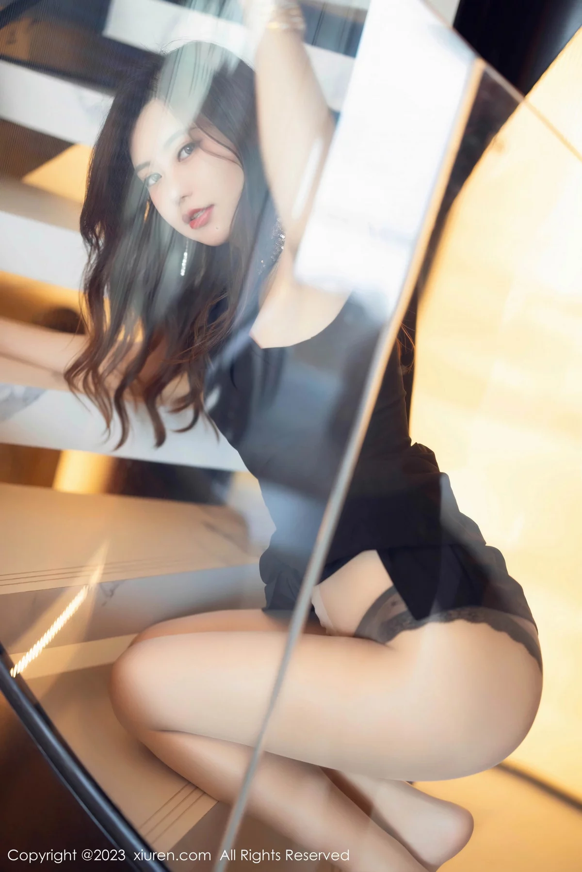 Xgyw.Org_XiuRen第7782期_女神绮里嘉ula性感黑色礼裙配超薄肉丝秀婀娜动人身姿诱惑写真83P